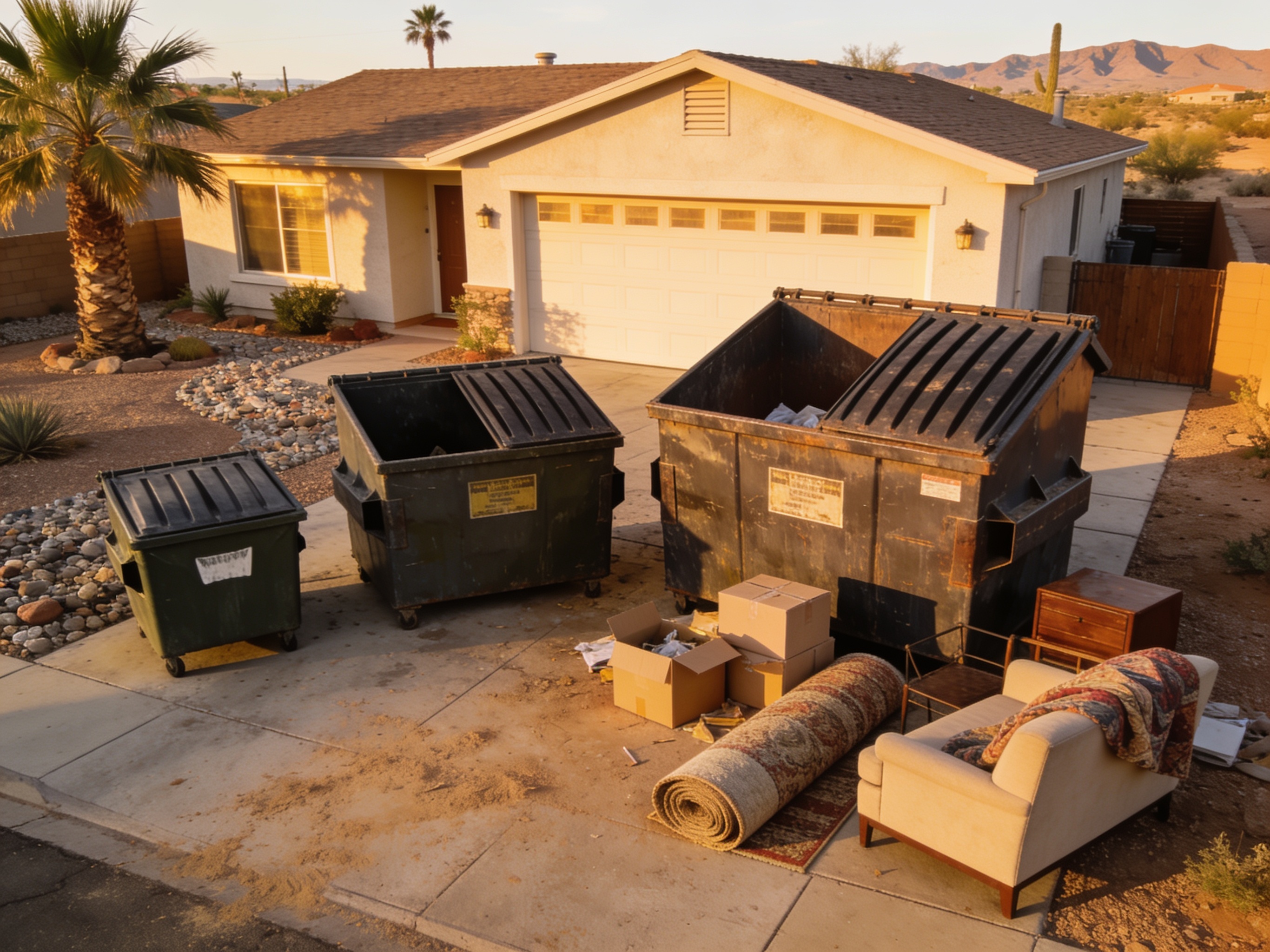 Choosing Dumpster Sizes for Mesa Home Cleanouts
